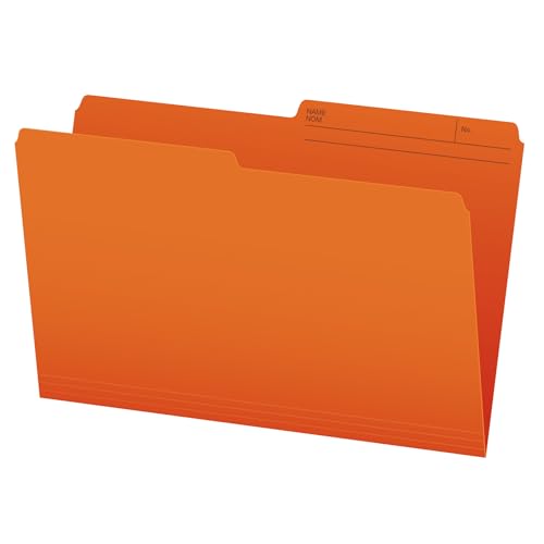 Pendaflex File Folders, 1/2 Cut Tab, Legal Size, Blue, Durable & Reversible Paper Stock, Box of 100, Perfect File Organizers for Office, Home & School Filing Systems, Color-Coded Organization by Pendaflex - Used condition - CA$18.73