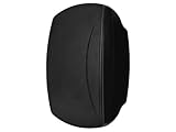 Monoprice WS-7B-82-B 8in. Weatherproof 2-Way 70V Indoor/Outdoor Speaker for Use in Whole Home Audio Systems, Restaurants, Bars, Retail Stores, Patio, Pools or Spa Areas, Black (Each)
