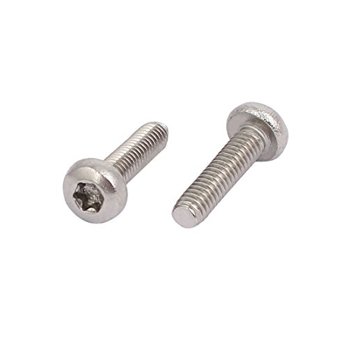 Sourcingmap M2.5 x 10mm 304 Stainless Steel Torx Pan Head Screws Bolts Fasteners 80pcs, Silver, M2.5x10mm - Image 2