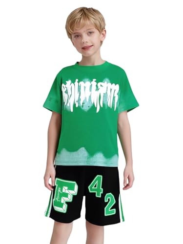 Piece Summer Outfits For Boys Kids Football Basketball Kit Short Sleeve Tshirts With Shorts Set