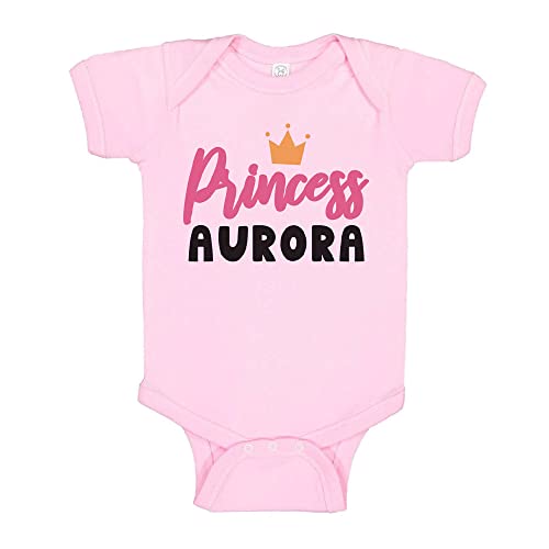 Princess Aurora Baby Infant One Piece Bodysuit Newborn Light Pink