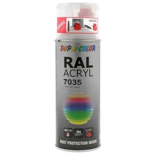 DUPLI-COLOR 710056 Acryl-Spray, 400 ml, RAL 7035 Lichtgrau Matt