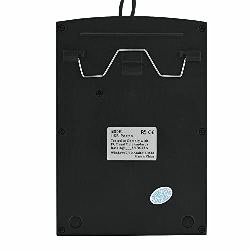 Xingdianfu Mini Zifferntastatur, Tragbare USB Ziffernblock, für Laptop Desktop Computer Pc, mit USB-Kabel 1,3 m Schwarz