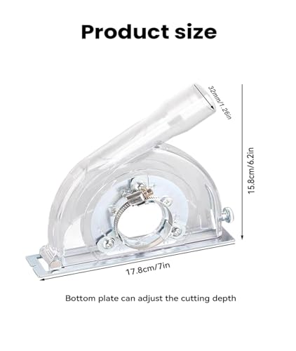 Protector de corte for extractor de polvo para amoladoras angulares de 4 y 5 pulgadas 8