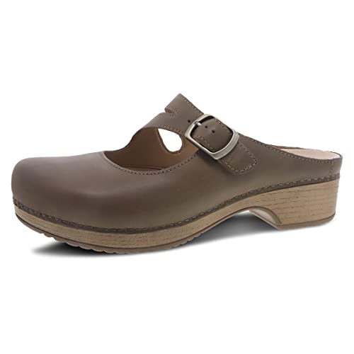 Dansko Women's Britney Taupe Pull Up Clog 10.5-11 M US