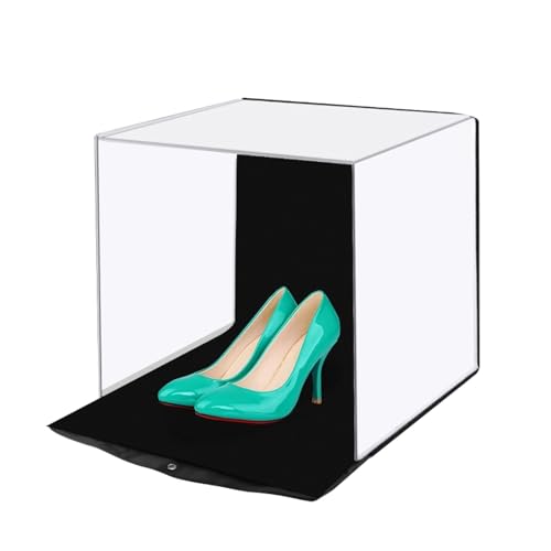 Fotografia Con Scatola Luminosa Portatile, Tenda Da Tiro Professionale Con 5 Tipi Di Sfondi Colorati, Luminosità Del Pannello Luminoso Regolabile E Design Pieghevole Di Supporto, Per Principianti