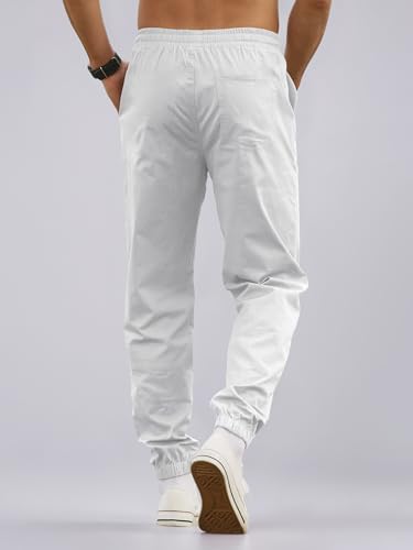 HOTake Men's Joggers Casual Lightweight Elastic Waist Drawstring Hiking Chino Pants Men3