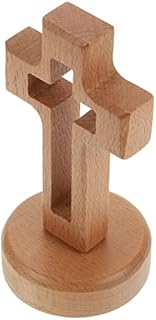 Wood Standing Cross Decor Wood Religious Table Alter Standing Table Cross Altar Cross with Stand Wooden Table Cross Christian Gift Home Decors