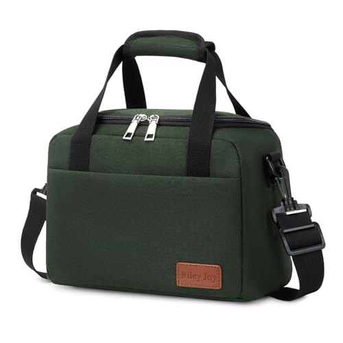 Riley Joy Insulated Lunch Bag Waterproof Cool Bag Portable Lunch Box Keep Warm and Cold Lightweight Picnic Bag for Travel, School, Office, Camping