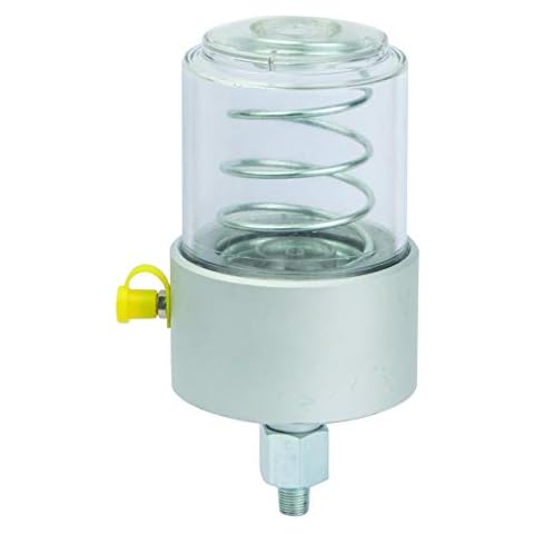 PROLUBE 47725 Grease Feeder, Polycarbonate Bowl, Aluminium Base, Capacity 6 oz. NPT Threads Cover