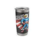 Noah USA Eagle Patriotic Superhero for Boys Name Noah Stainless Steel Insulated Tumbler