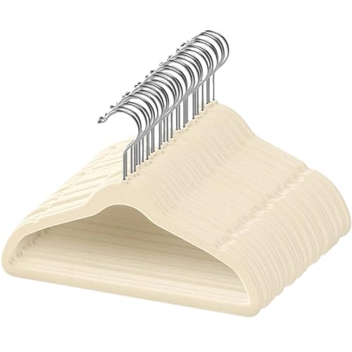 Kids Velvet Non-Slip Hangers, Ultra-Thin Felt 10-Pack