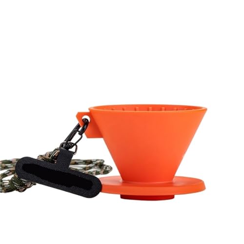 Taza de degustación café tres en uno, taza filtro portátil moda, acompañamiento for exteriores, 1 Uds Para Uso Doméstico Y De Oficina(Orange)