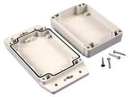 HAMMOND 1555NF17GY Enclosure, Watertight, Styled Lid, Industrial, 37 mm, 120 mm, 120 mm (1 piece)