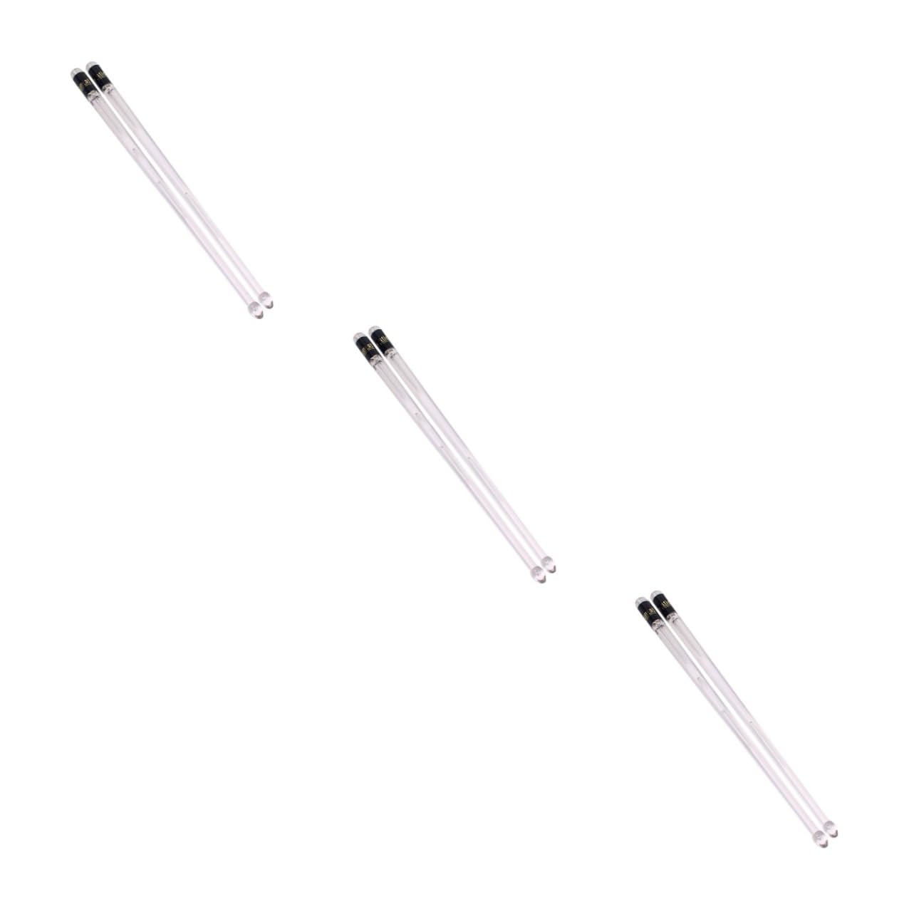Abaodam 3paare Farbwechselnde Drumsticks Polymer Farben Für Schlagzeuger Robust Und Langlebig Für Nächtliche Auftritte Und Musikschulen
