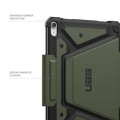 Image of Urban Armor Gear UAG iPad Air 11 inch Case, Metropolis SE Rugged Protection Case Designed for iPad Air 11 inch (6th /7th Gen, M2 (2024) /M3 (2025) Also Fits Air 10.9 inch 5th Gen (Adjustable Stand & Pencil Holder