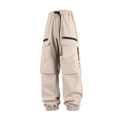 Casual Cargo Pant for Men Running Hiking Workout Sweatpants with Pocket Elastic Waist Loose Fit Comfy Cuffed Trousers3