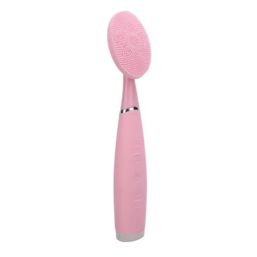 Qudinip Pincel de Limpieza Facial de Silicona, Depurador de Cara Eléctrica Suave con Velocidad de 5 Engranajes e IPX6 Impermeable, USB Recargable para Limpieza y Viajes Profundos (rosa)