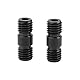 CAMVATE M12 Gewindestangenverlängerung (schwarz) für 15mm Schienenstützsystem (2 Stück)