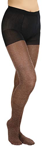 Image of ToBeInStyle Women's Shine & Shimmer Metallic Pantyhose Opaque Lurex Tights