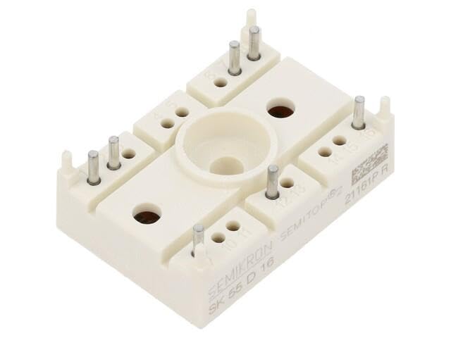 SK 55 D 16 SEMIKRON pont redresseur triphasé 1,6kV de puissance pour armoire électrique