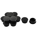 sourcing map Tapones de los orificios de la cubierta del botón de bloqueo de 22 mm de diám. 12Pcs Ventana de puerta de fijación de plástico