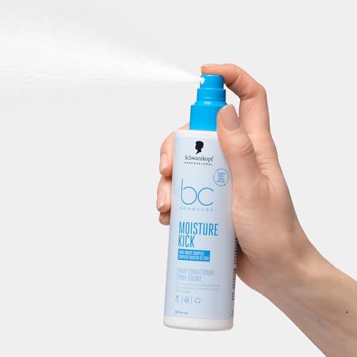 Schwarzkopf Professional Bonacure Moisture Kick Spray Conditioner Leave In Spray Normales Trockenes Haar Vegan Care Boost Complex Hydratisierend Entwirrend 200 ml