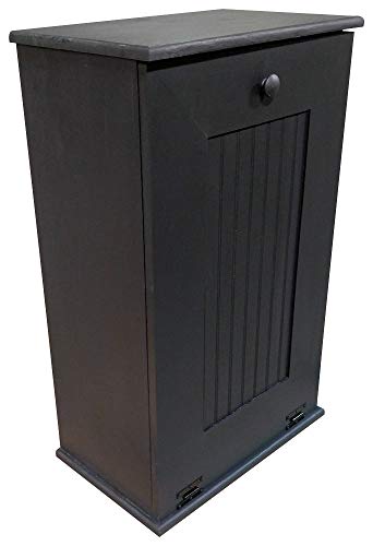 Sawdust City Tilt-Out Wooden Trash Bin (Solid - Black) Many Colors Options