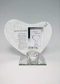 David Fischhoff Special Heart-Shaped Plaques and Tealight Holders - Remembrance Memorials With Special Sentimental Messages for Your Loved Ones (Brother)