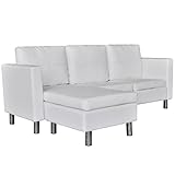 Este versátil sofá modular cuenta con un chaise longue que se puede colocar a cada lado, por lo que es una gran opción para muchas configuraciones de sala de estar.El montaje es muy sencillo.La entrega incluye 1 sofá en forma de L, 3 almohadas y 3 cojines.