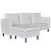 UnfadeMemory Sofá de 3 Plazas con Chaise Longe,Sofá de Salon,Decoración de Hogar,Cojines...