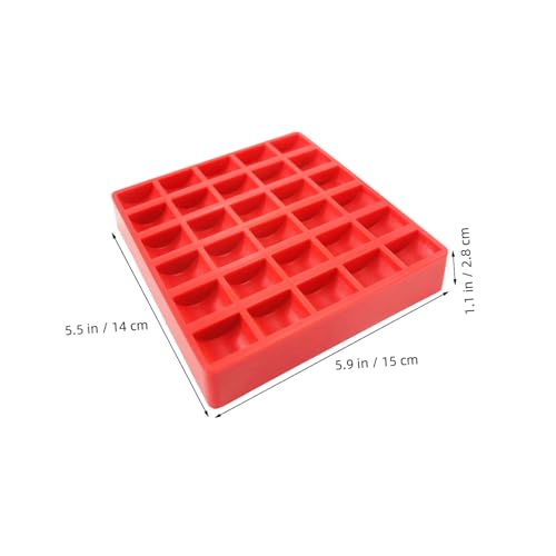 Caja organizadora de monedas roja de plástico KICHOUSE miniatura 2