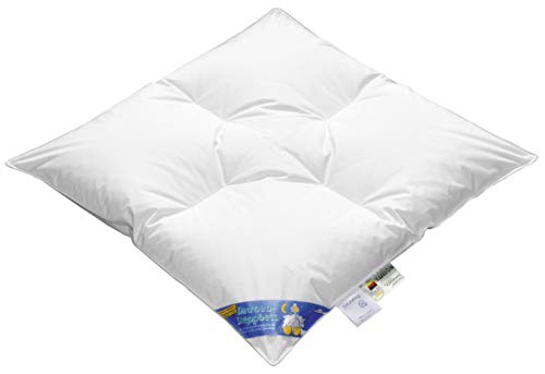 ARO ARTLÄNDER Babydeckbett 80/80, Weiß, Einfarbig, 100% Baumwolle, Hoch,...