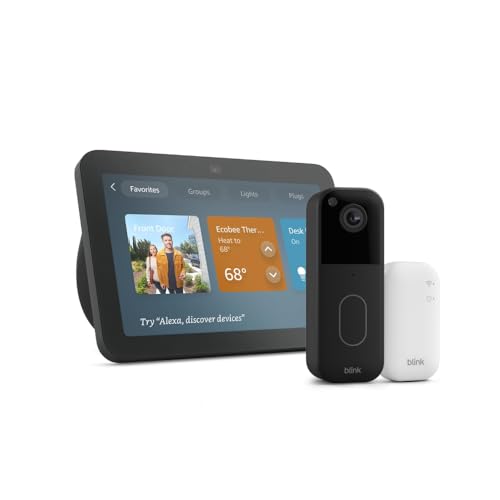 Amazon Echo Show 8 with Blink Video Doorbell (newest model), Designed for Alexa+