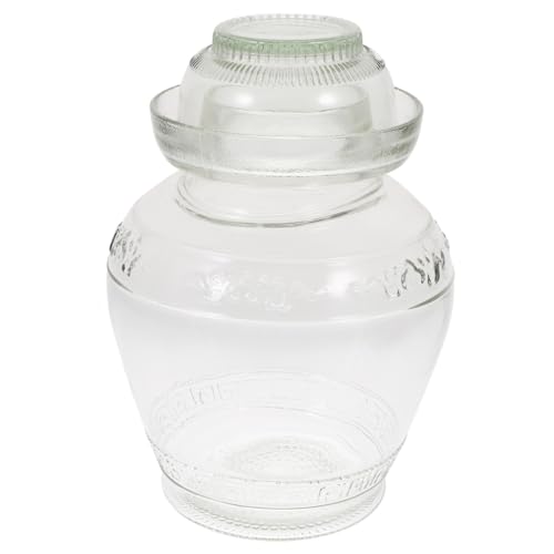 BESTYASH Vidrio Transparente Hermético de Gran Capacidad Encurtidos y Almacenamiento de Cocina Práctico Limpiar Verduras
