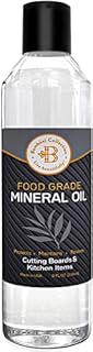 Food Grade Mineral Oil - Cutting Board Oil, Butcher Block Oil to Maintain Cutting Board, Wood Cutting Board Conditioner, Protects & Restores Wood, Bamboo, and Teak Cutting Boards and Utensils - 8 oz