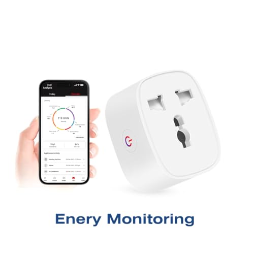 Image of Kerr Smart Plug 16A Wi-Fi with Energy Monitoring (Compatible with Alexa and Google Assistant) No Gateway Needed.