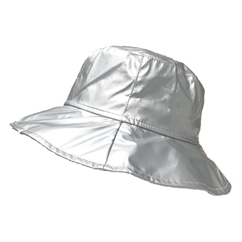 Toutacoo, Wide-Brimmed Vinyl Rain Hat (12-Light Grey Silver/M) Cover