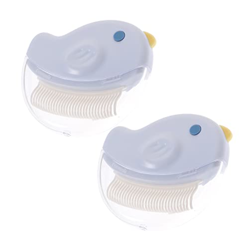 Happyyami Long Haired Cat Grooming Brush Dog Hair Detangler High Density Curved Needle Comb Gentle on 2pcs Set
