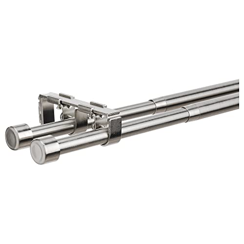 Tringles à rideaux télescopiques 120-210 cm nickelées ProTuning BEKRÄFTA - 2