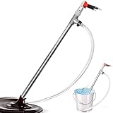 Pneumatische Ölpumpe Aus Edelstahl - 10–70 L/min Einstellbarer Durchfluss, Hochleistungs-Kraftstofftransferpumpe Für Diesel-/Motor-/Hydrauliköl, Fasspumpe In Industriequalität