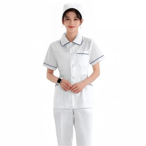 Uniforme de enfermera conjunto dividido contra el cansancio ropa de trabajo cómoda manga corta