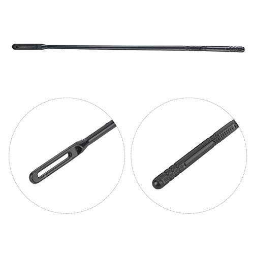 Eujgoov Bastão de limpeza de flauta ABS preto, haste de limpeza de flauta de plástico, varetas de li