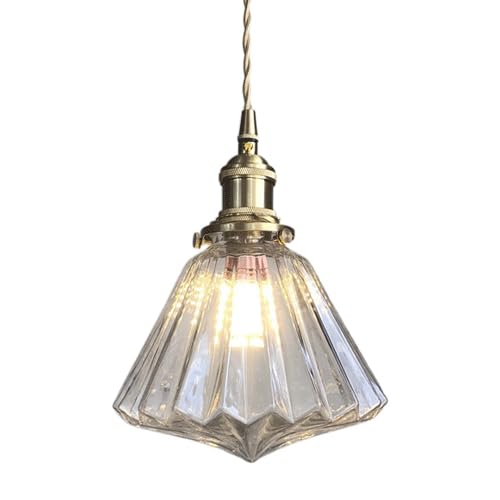 Lustre de style simple avec abat-jour en verre de qualité supérieure pour décoration