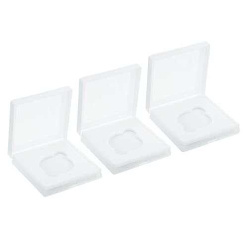 PATIKIL 46mm Lens Filter Case, 3pcs Camera Filter Case Portable Lens Filter Box Water Resistant Dustproof Plastic for Photography Filter Storage