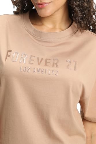 Image of FOREVER 21 Womens Graphic Oversized Oversized Tees
