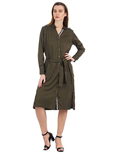 Image of Pepe Jeans Green Women Dresses