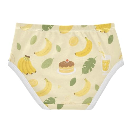 Girls' Underwear Banana Yellow Toddle Brief Panties 2-8 Years 203007012