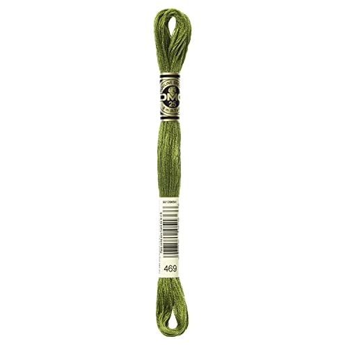 Image of DMC 6-Strand Embroidery Cotton Floss, Avocado Green