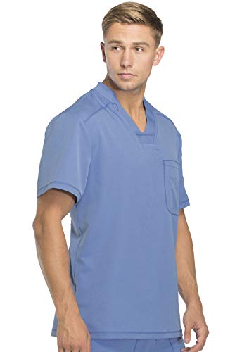 Image of Dickies Dynamix Scrubs for Men Athletic-Inspired V-Neck Chest Pocket Scrub Top with Four-Way Stretch & Moisture Wicking DK610
